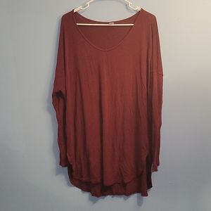 Old Navy luxe maroon long sleeve tee